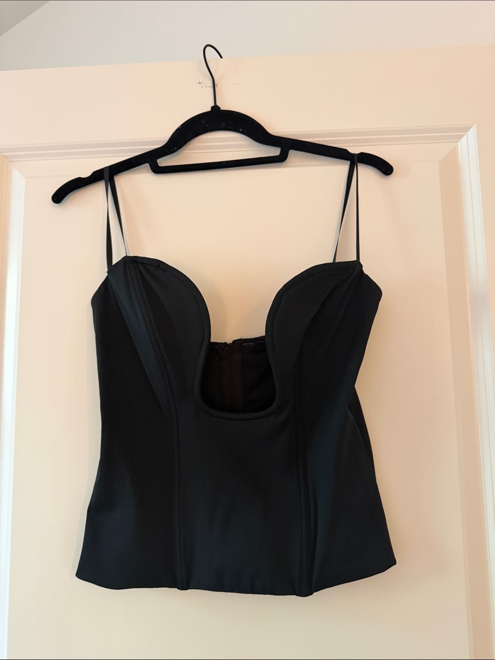 Windsor Black Bustier-Style Camisole